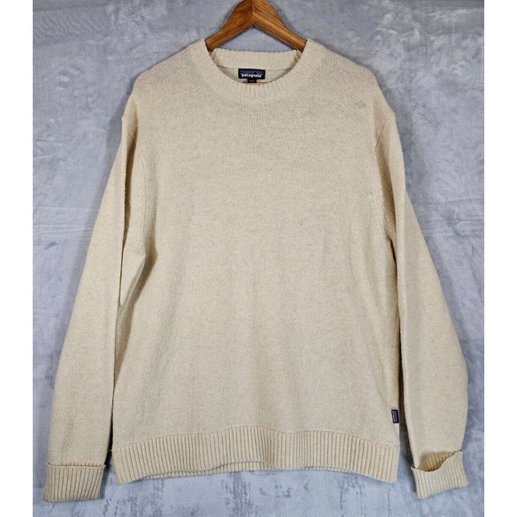 Patagonia Other - Patagonia Sweater Mens XL Beige Wool Blend Knit Crew Neck Outdoor Gorpcore